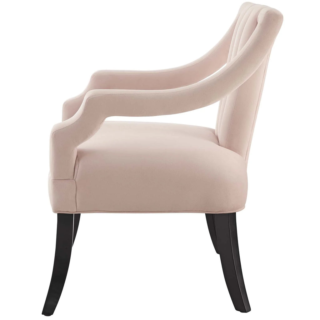 Pink Velvet Accent Side Chair G9011
