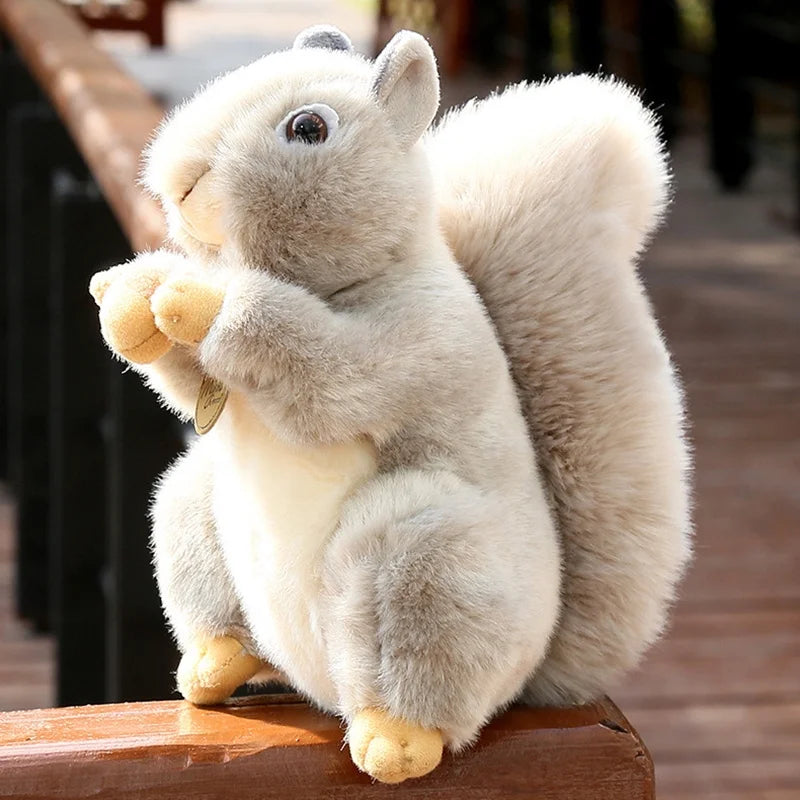 20cm Plush Squirrel Stuffed Doll Throw Pillow S703
