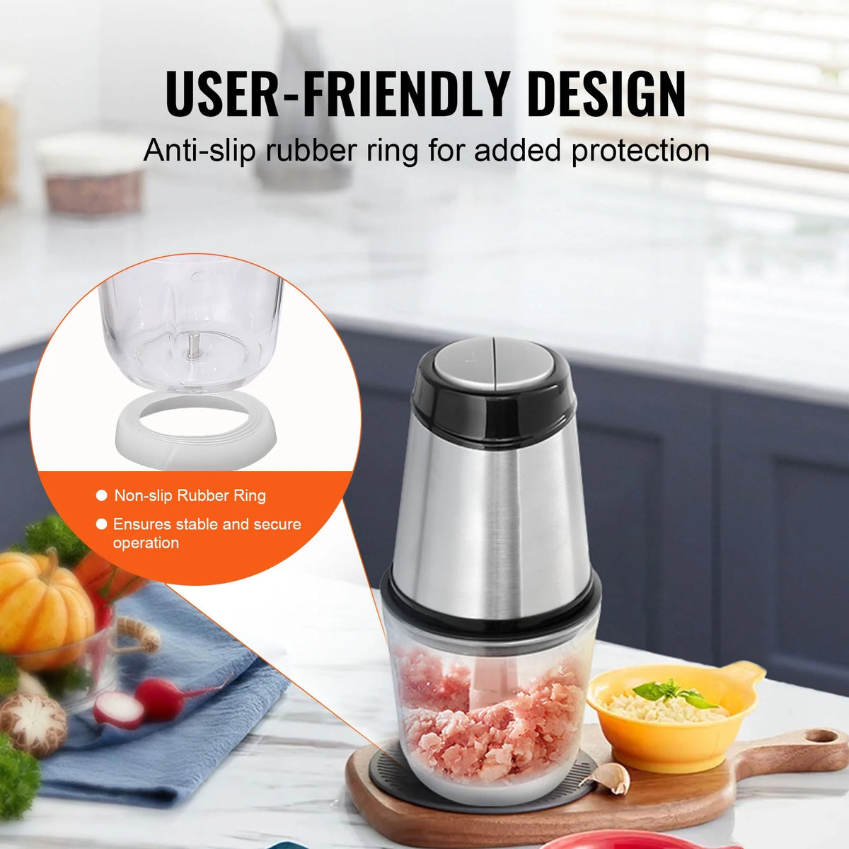 2.5 Cup Glass Electric Food Chopper R54196