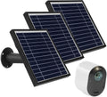 3 Pack Black 6V Solar Panel with 11ft Waterproof Magnetic Power Cable and Adjustable Mount U663493