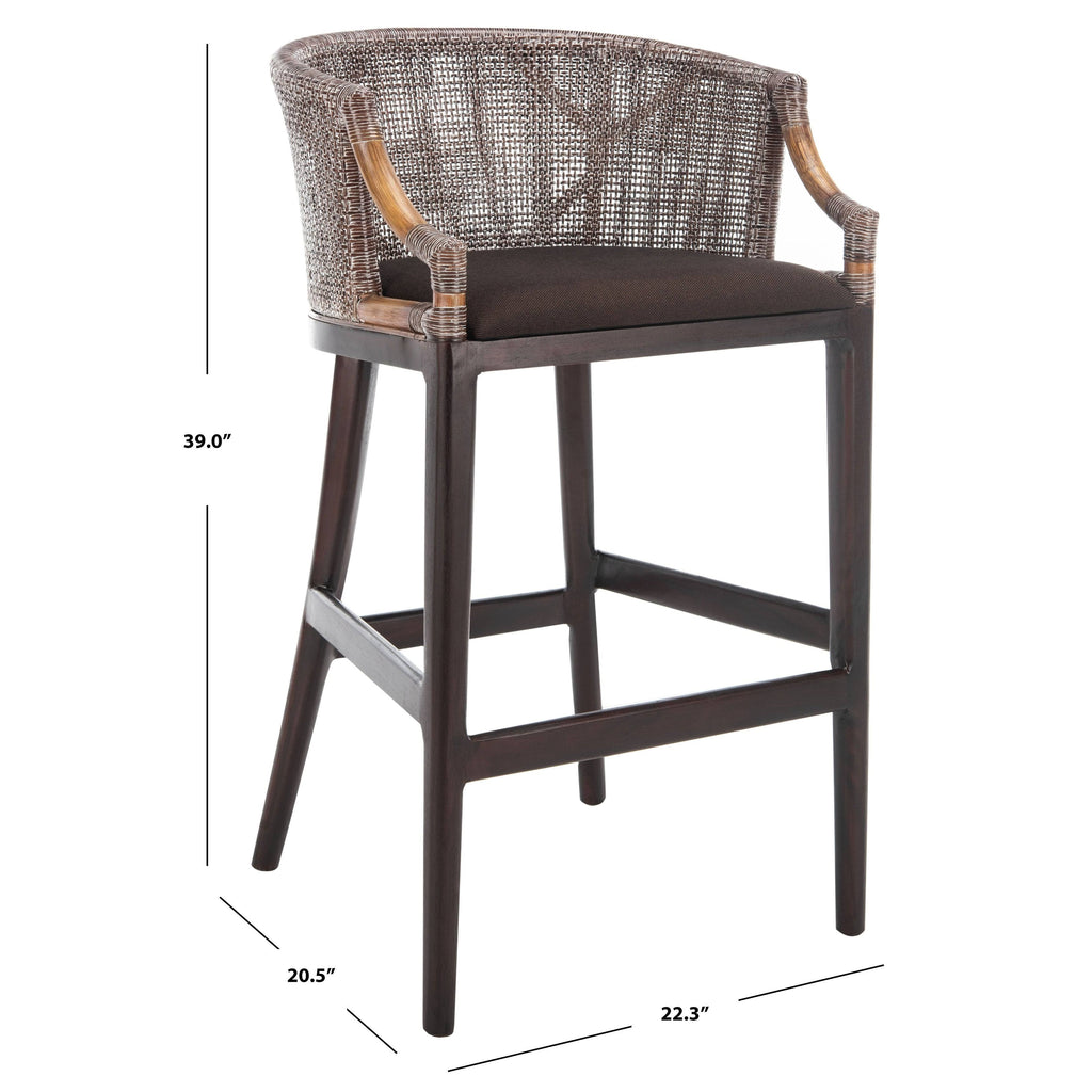 Natural / White Washed Bar Stool D9466