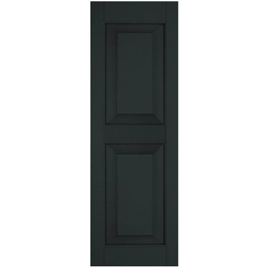 Dark Green Sapele Mahogany Raised Panel Shutters Pair A628