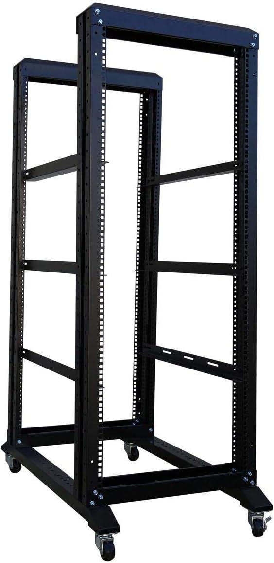 4 Post 19 inch Adjustable Cold Rolled Steel Server Rack T4417