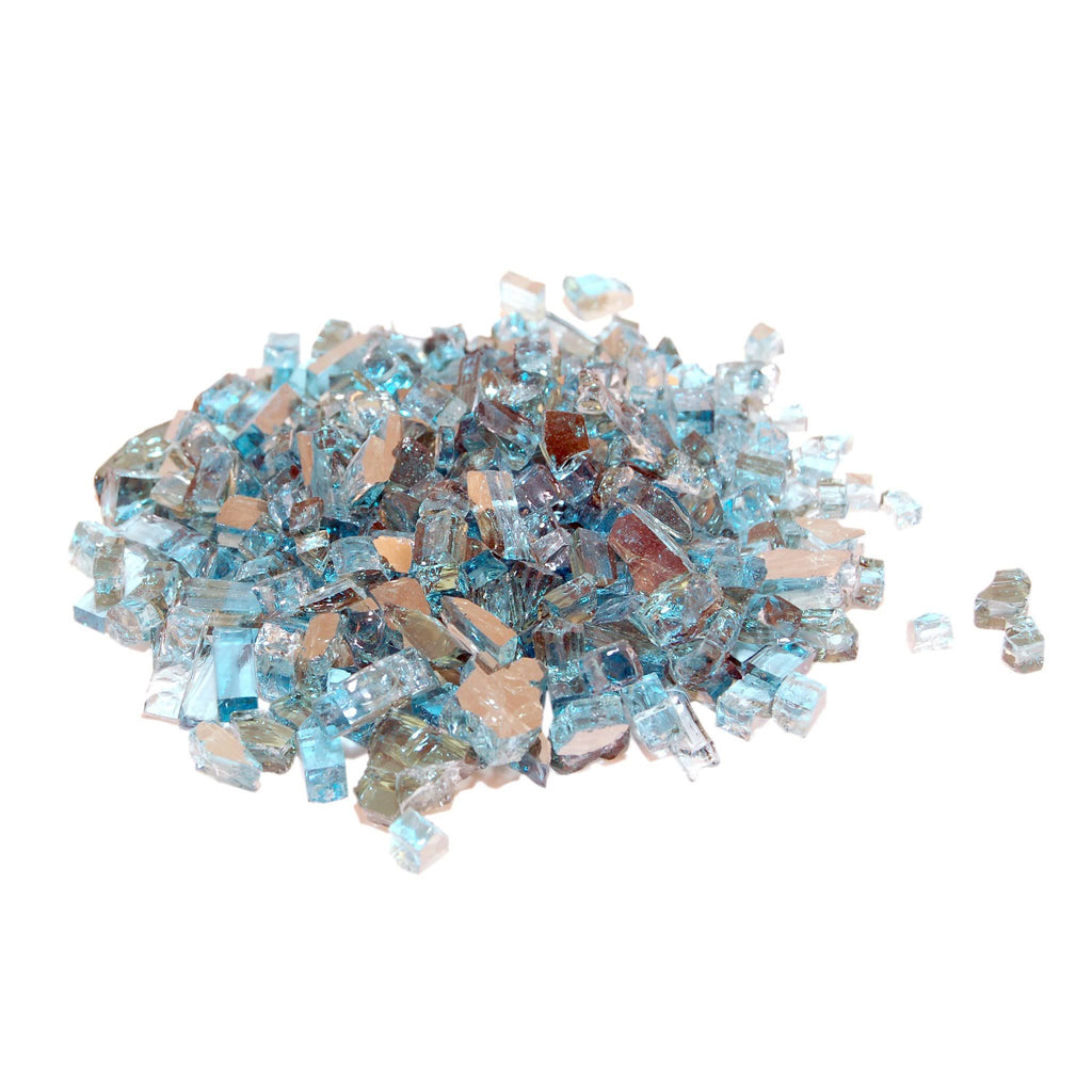Caribbean Blue Reflective Fire Glass 10 lbs I4446