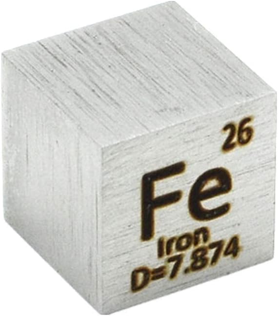 9 PCS 10mm Density Cubes Pure Metal Cubes Titanium Bismuth Carbon Nickel Iron Copper Zinc Aluminium Tin T935728