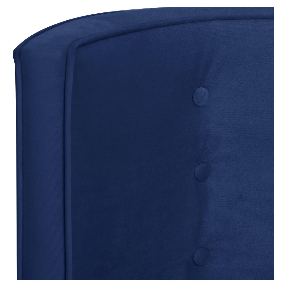 Navy Blue Velvet Polyester Chair N267275