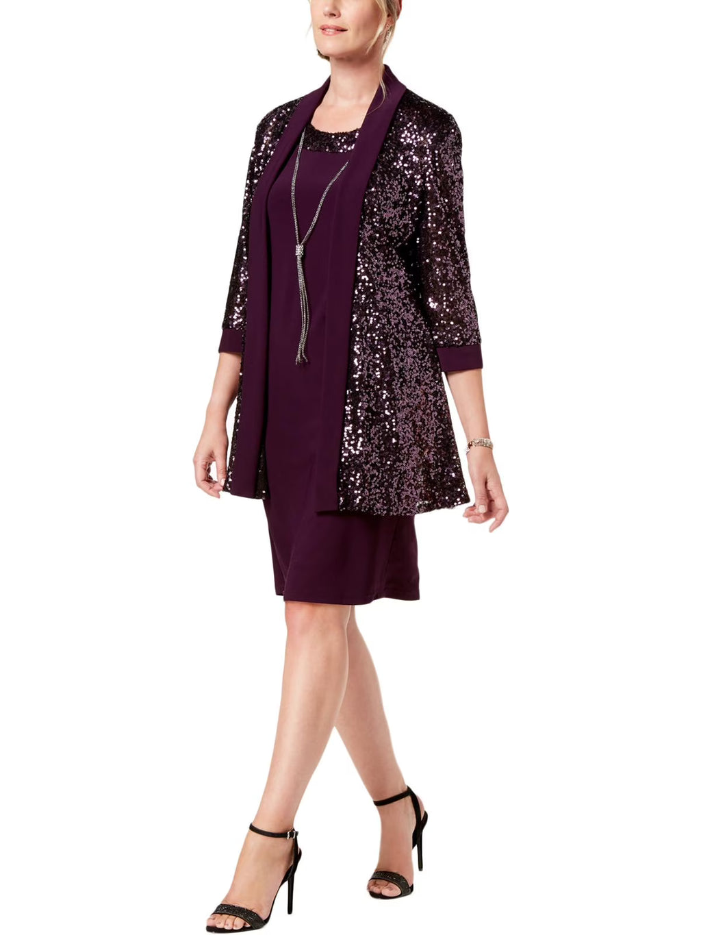 Metallic Sequined Blazer C473590