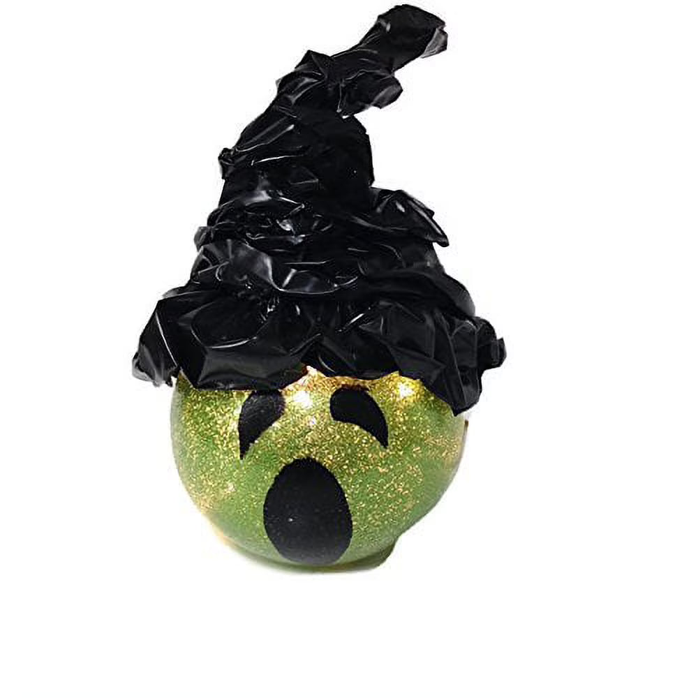 8" Lighted Green Vase T4958