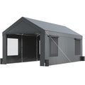 12x20ft Heavy Duty Carport with Removable Sidewalls W489