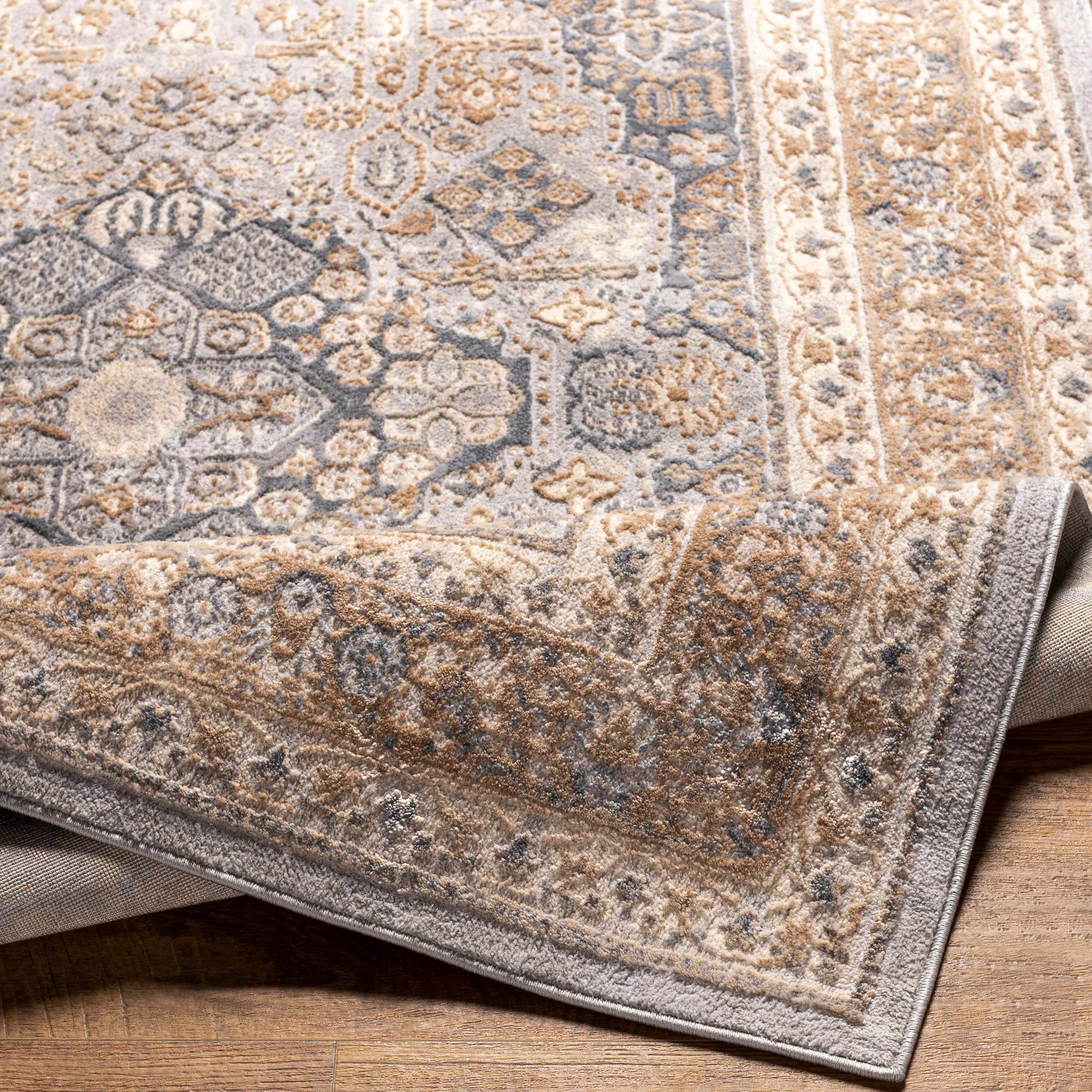 Brown Gray Area Rug S892729