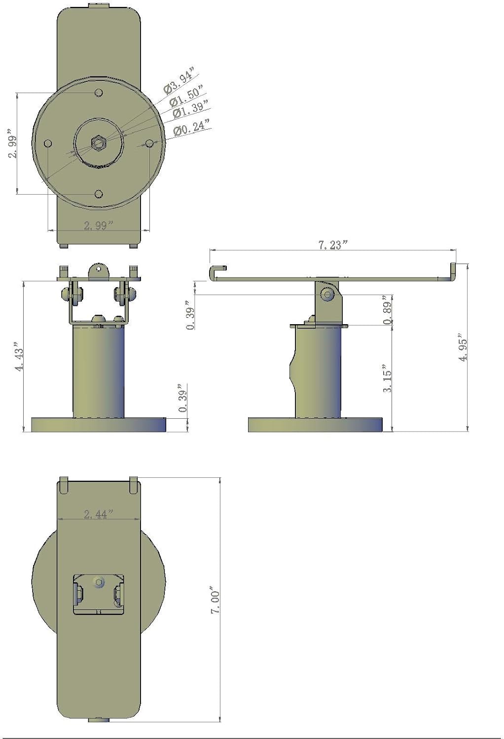 Swivel Metal Stand Pack of 2 Q129049