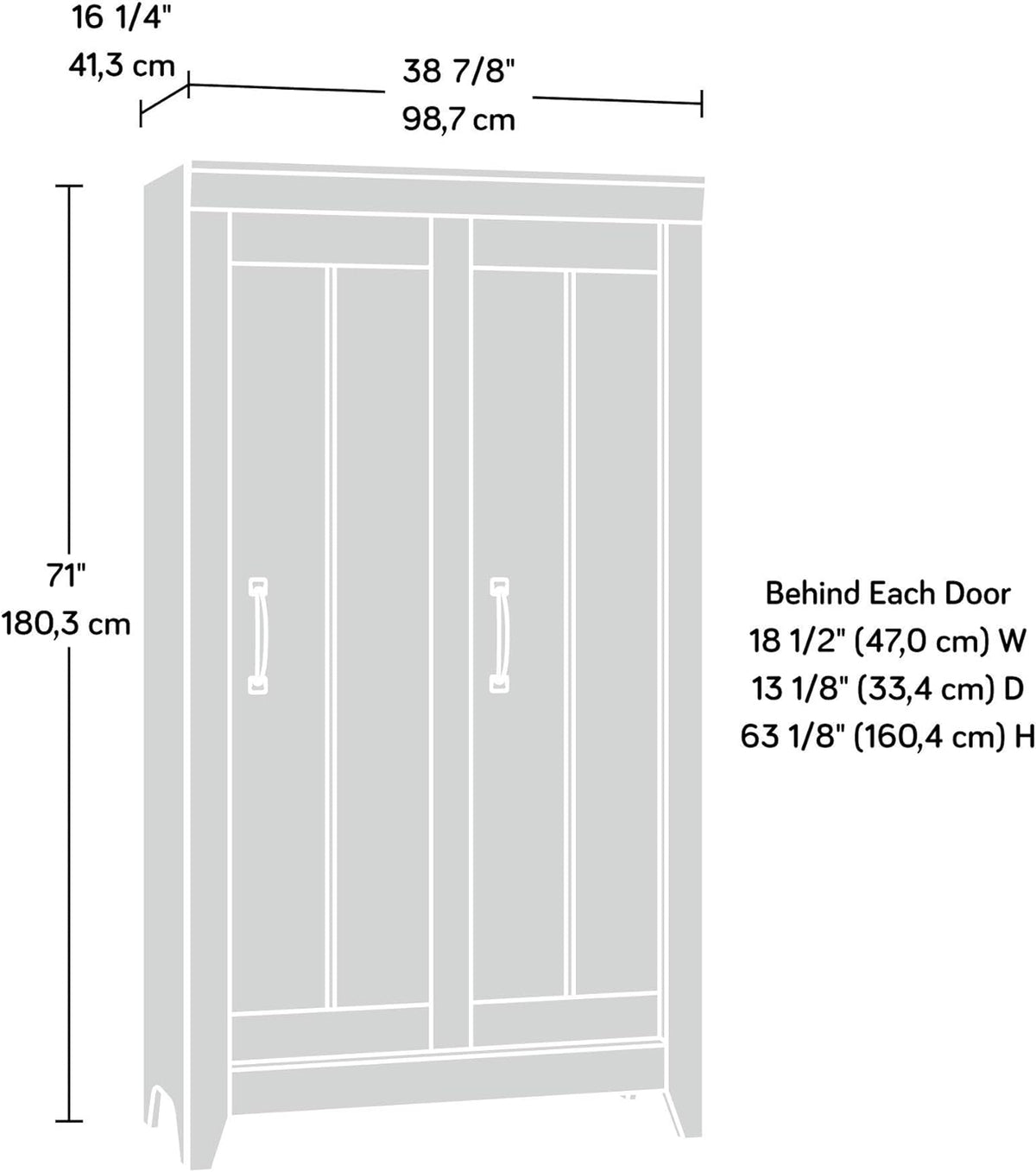 Craftsman Oak Storage Cabinet X424857