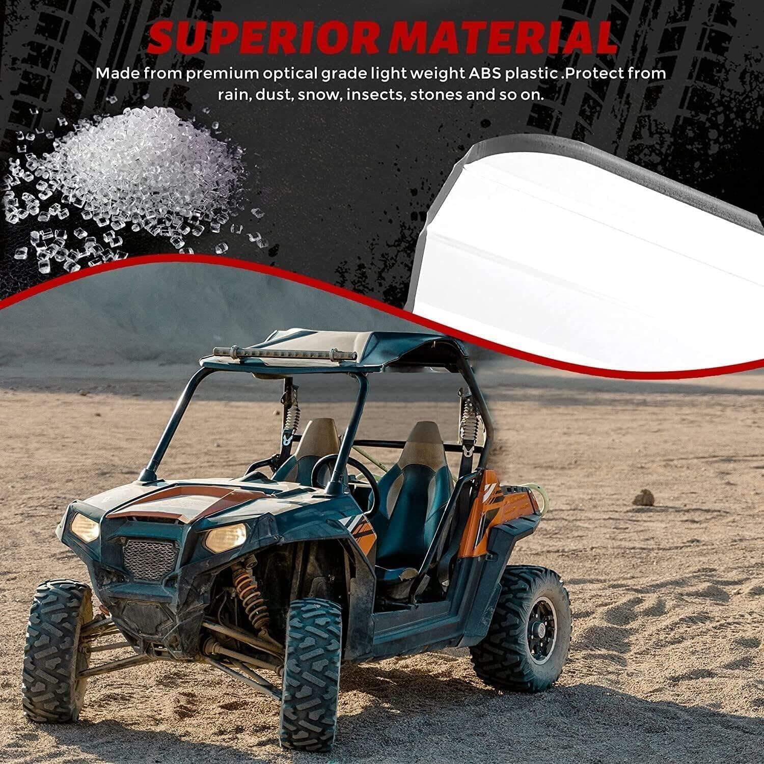 Front and Rear Windshield for Polaris Ranger XP 1000 F90963