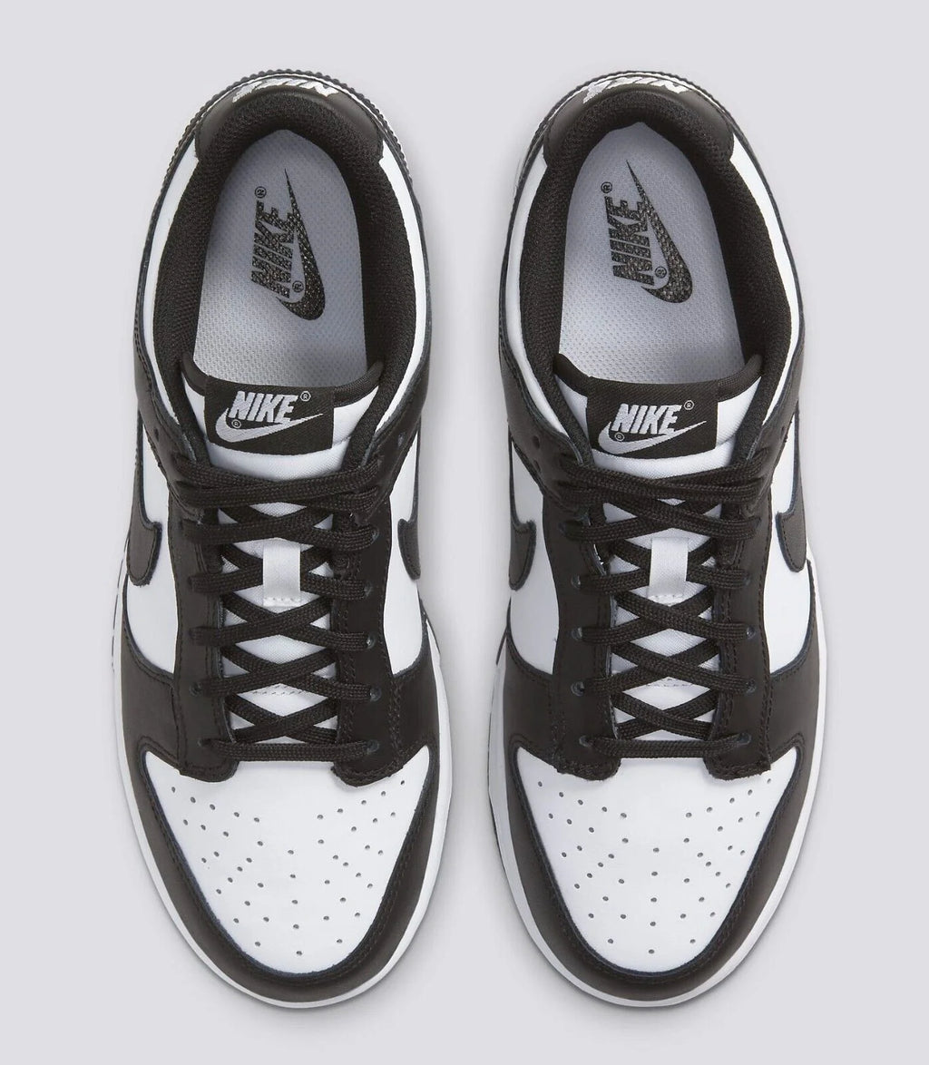 Black & White Leather Running Shoes C291441