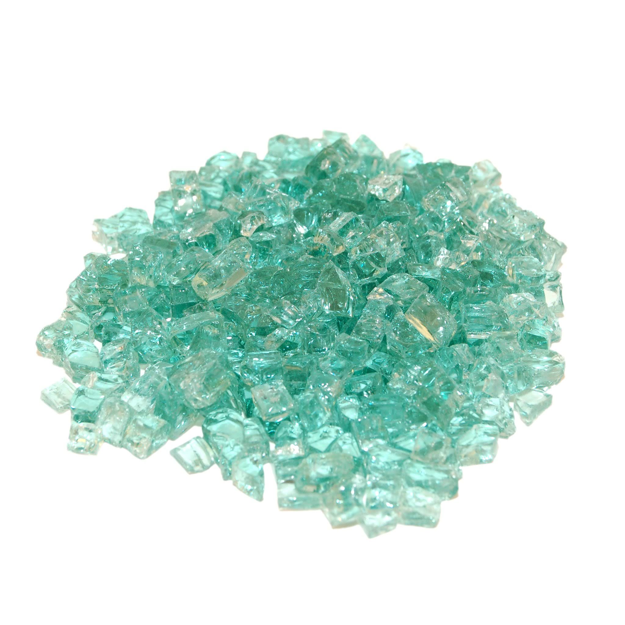 Caribbean Blue Reflective Fire Glass 10 lbs I4446