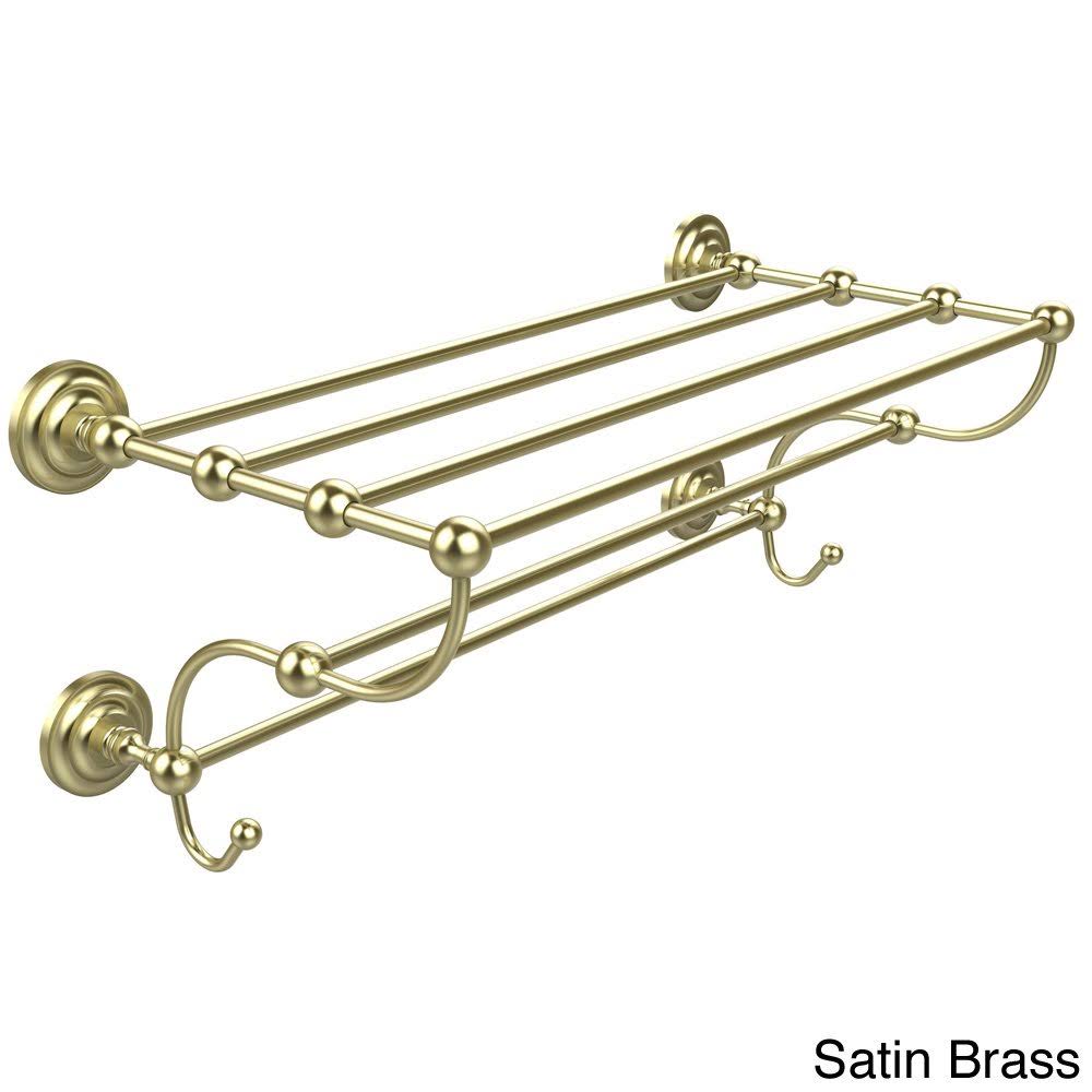 Satin Brass Train Rack Towel Shelf Y312