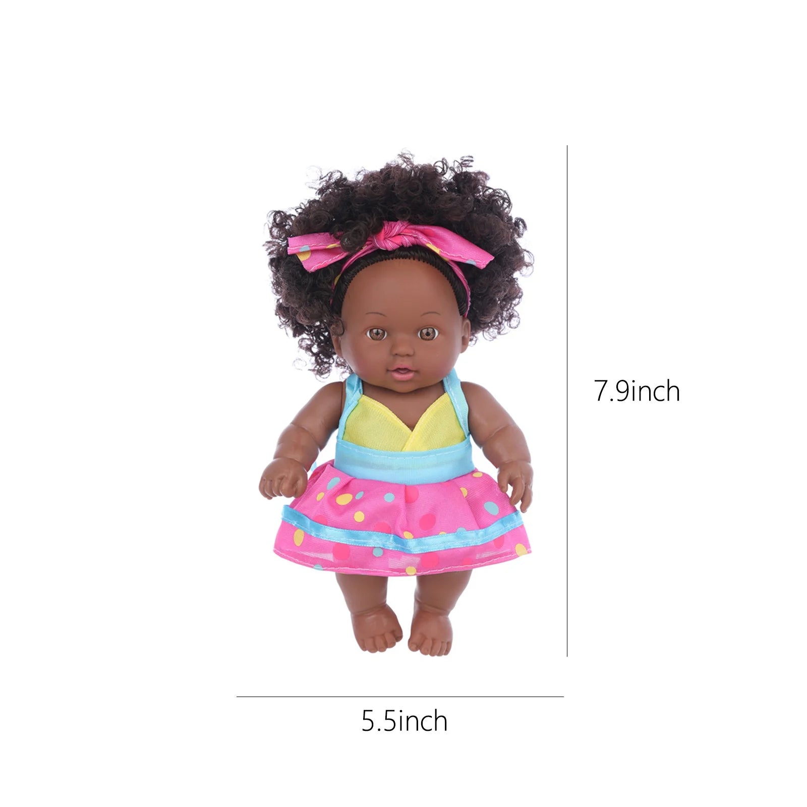 8 Inch Black Baby Dolls With Clothes S99821