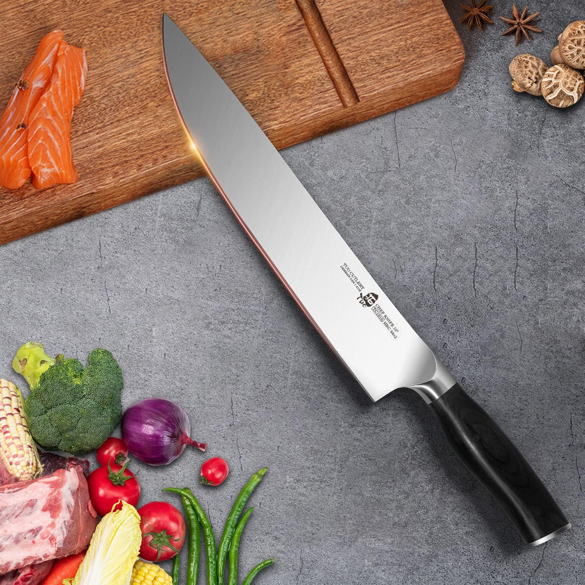 10 inch German Stainless High Carbon Steel Chef Knife P180609
