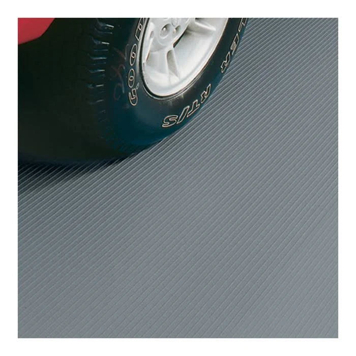 Slate Grey Ribbed Roll-Out Vinyl Garage Flooring W17751