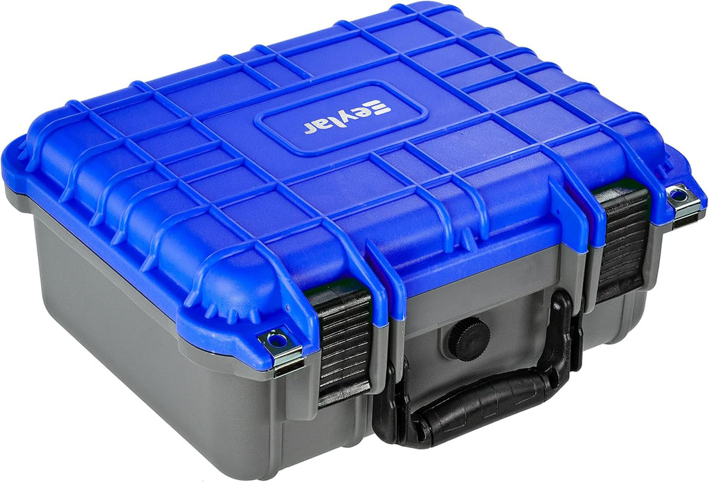 Dual Blue Gray Waterproof Shockproof Camera Case with Foam Pack of 2 H871