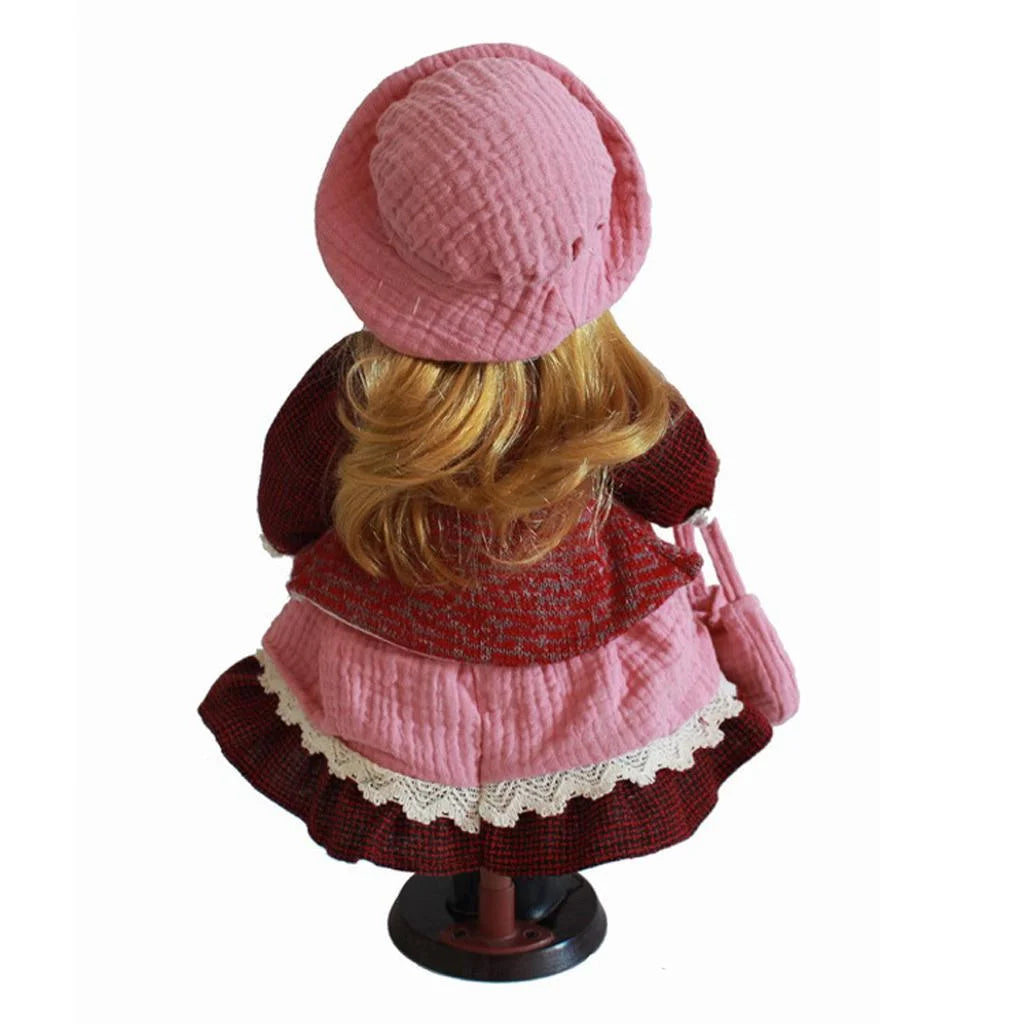 40cm Porcelain Doll with Display Stand R297
