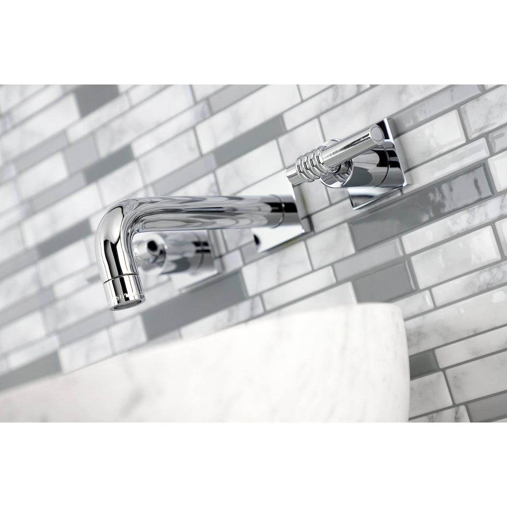 Brushed Nickel Wall Mount Bathroom Faucet O33973