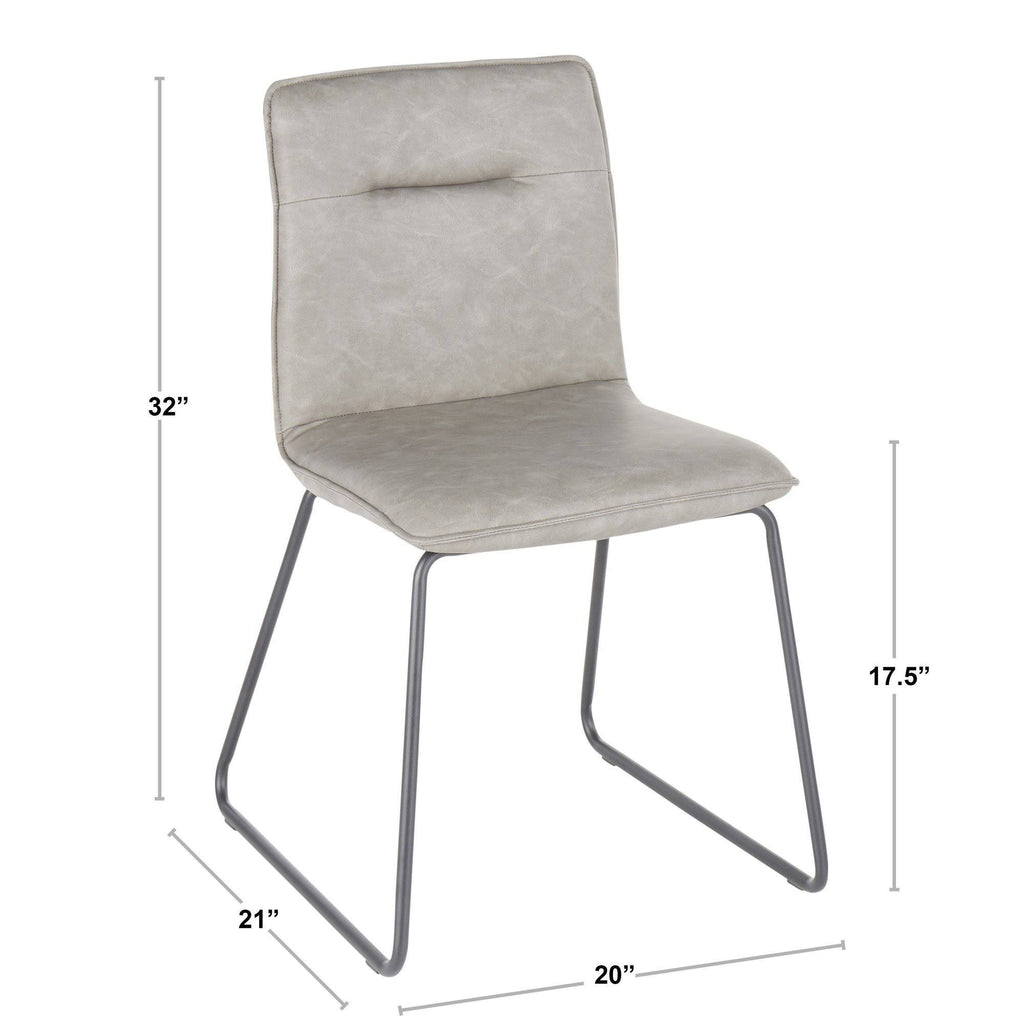 Black Espresso Chair Set of 2 J535