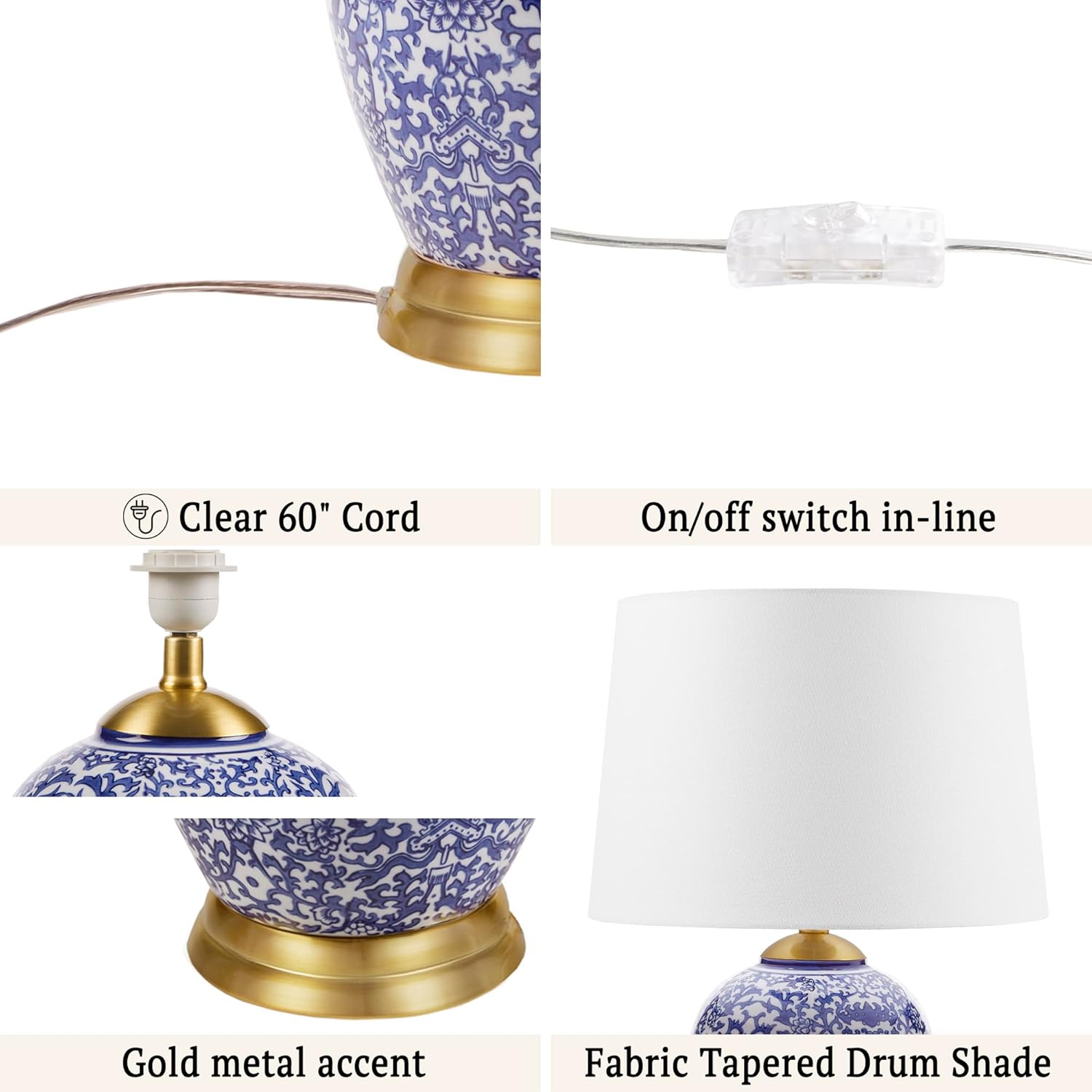 Blue Ceramic Table Lamp N247208
