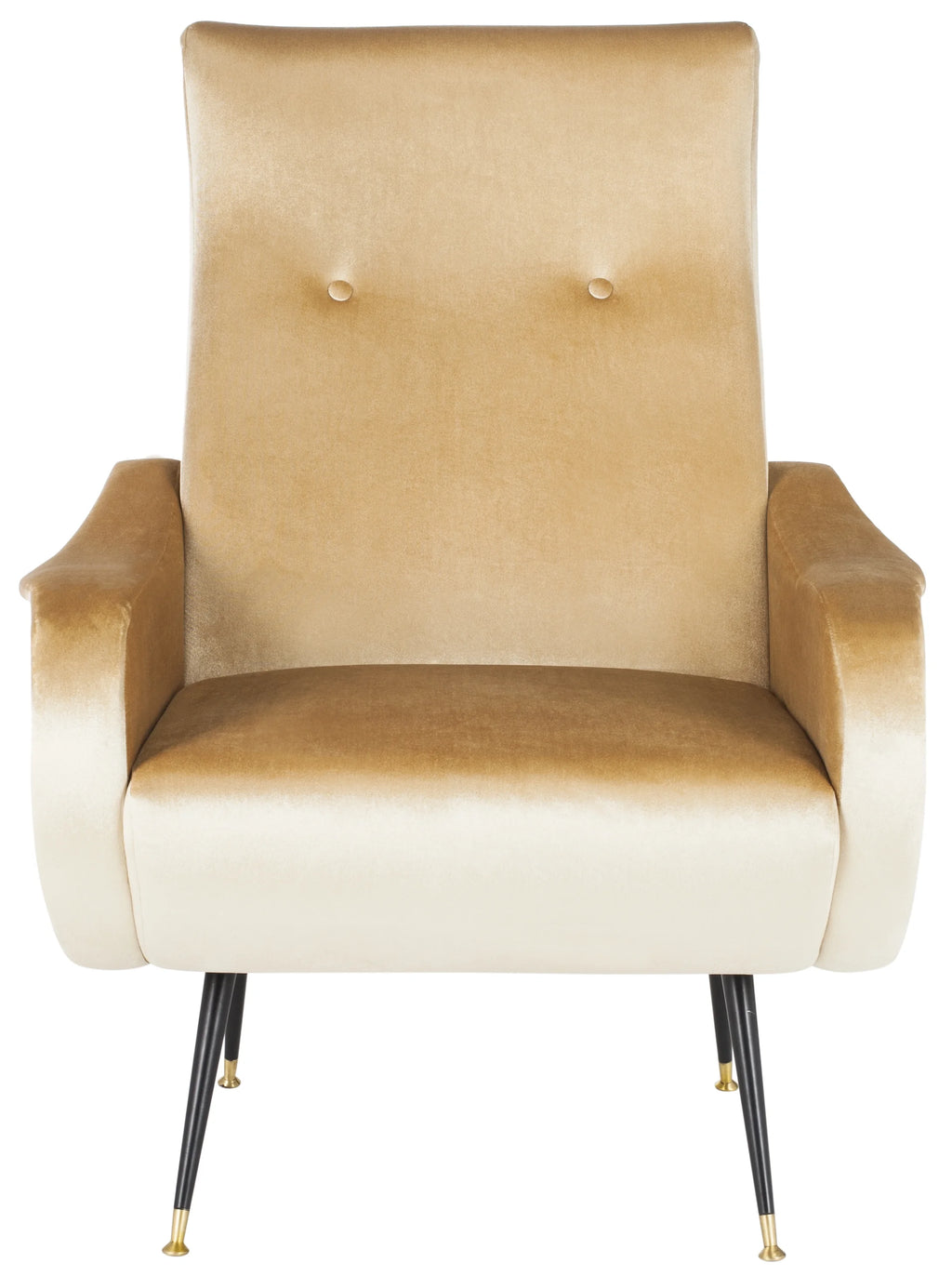 Camel Velvet Accent Chair Y66934