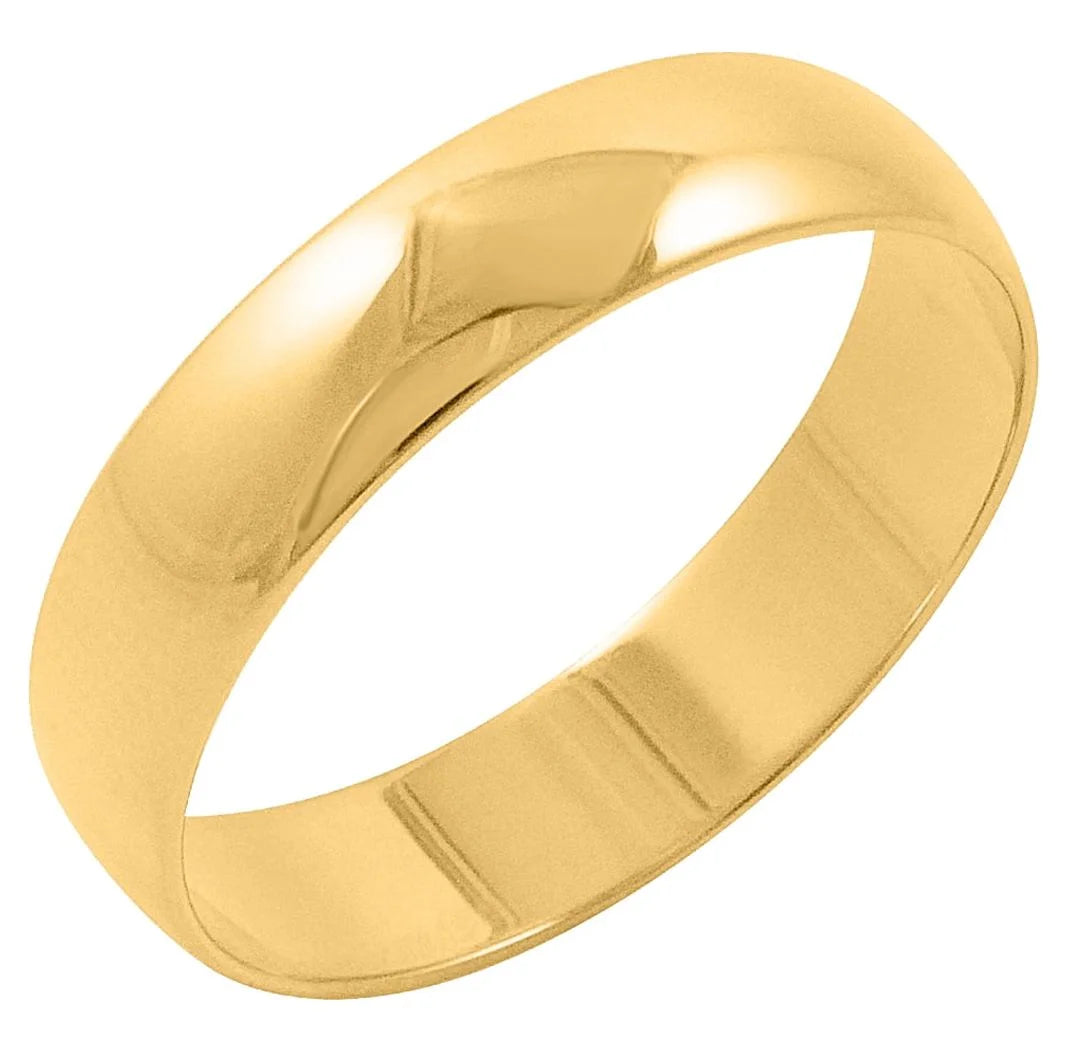 10K Yellow Gold Wedding Band Ring Size 12.5 J249