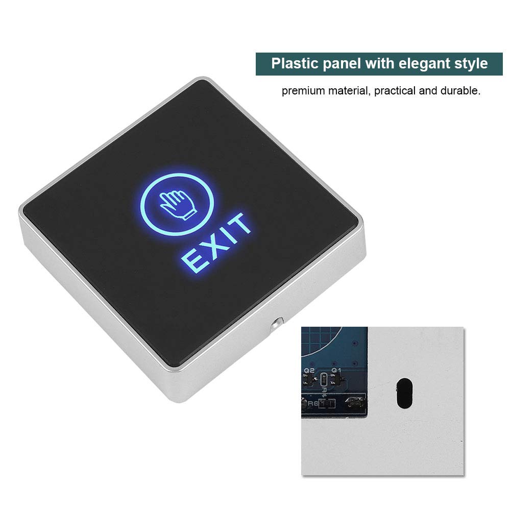 Door Touch Exit Release Button Switch Panel with Blue Indicator Light T92302