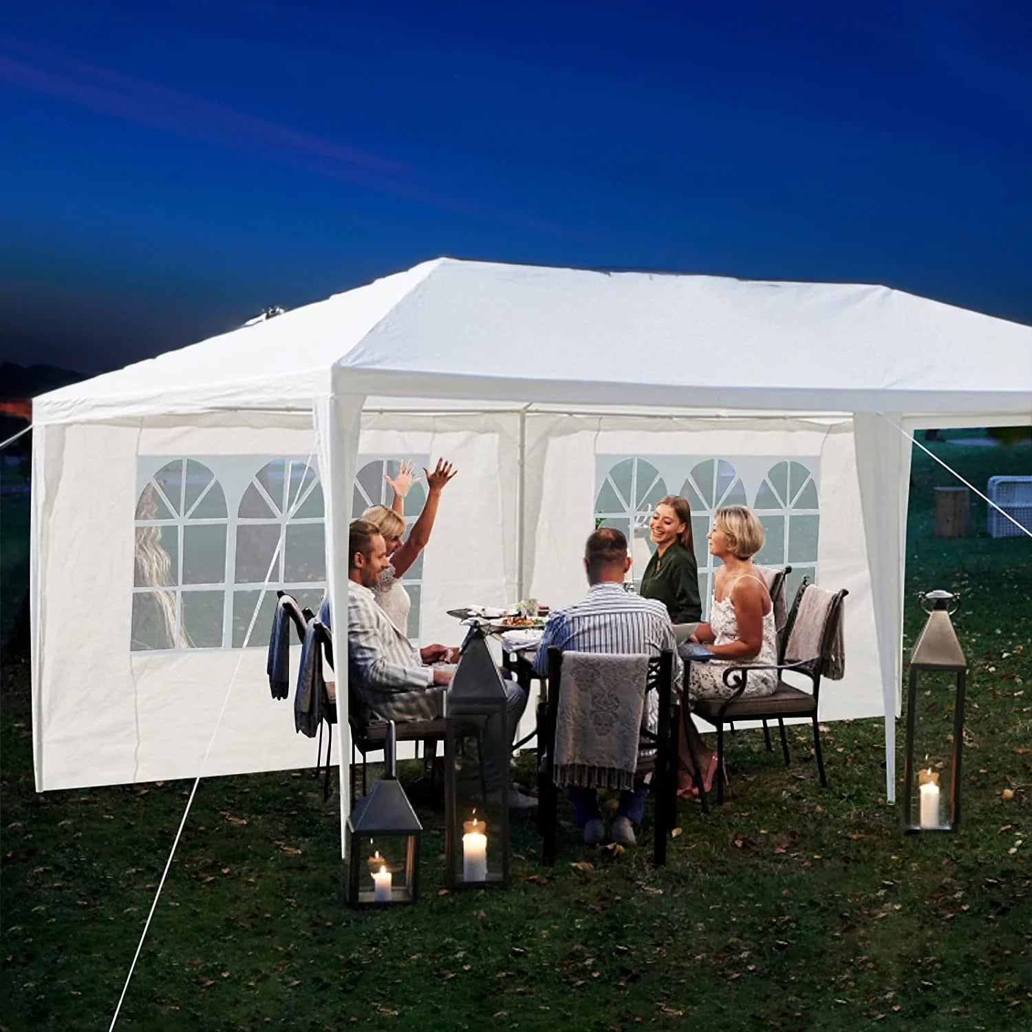 White Party Tent Canopy Shelter K485