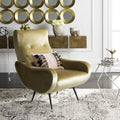 Camel Velvet Accent Chair Y66934