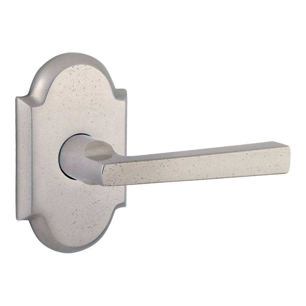 White Bronze Left Handed Taper Passage Leverset C933