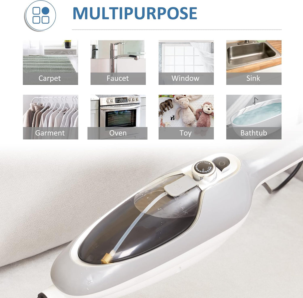 White / Grey 10-in-1 Steam Mop T68085
