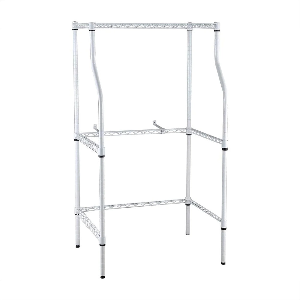 Laundry Sand, Space-Saving Washer-And-Dryer Rack, 23.6" D X 29.5" W X 53.1" H, White O1720