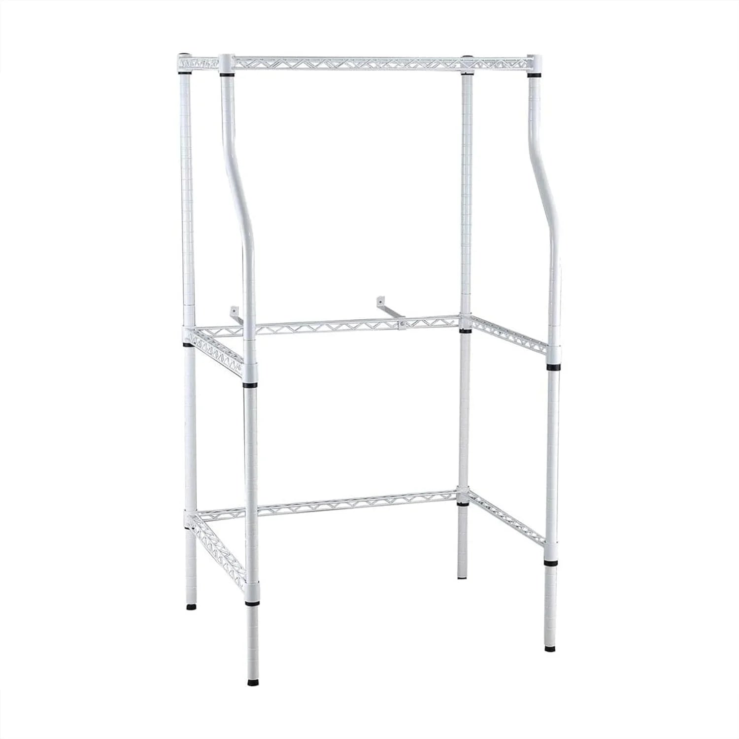 Laundry Sand, Space-Saving Washer-And-Dryer Rack, 23.6" D X 29.5" W X 53.1" H, White O1720
