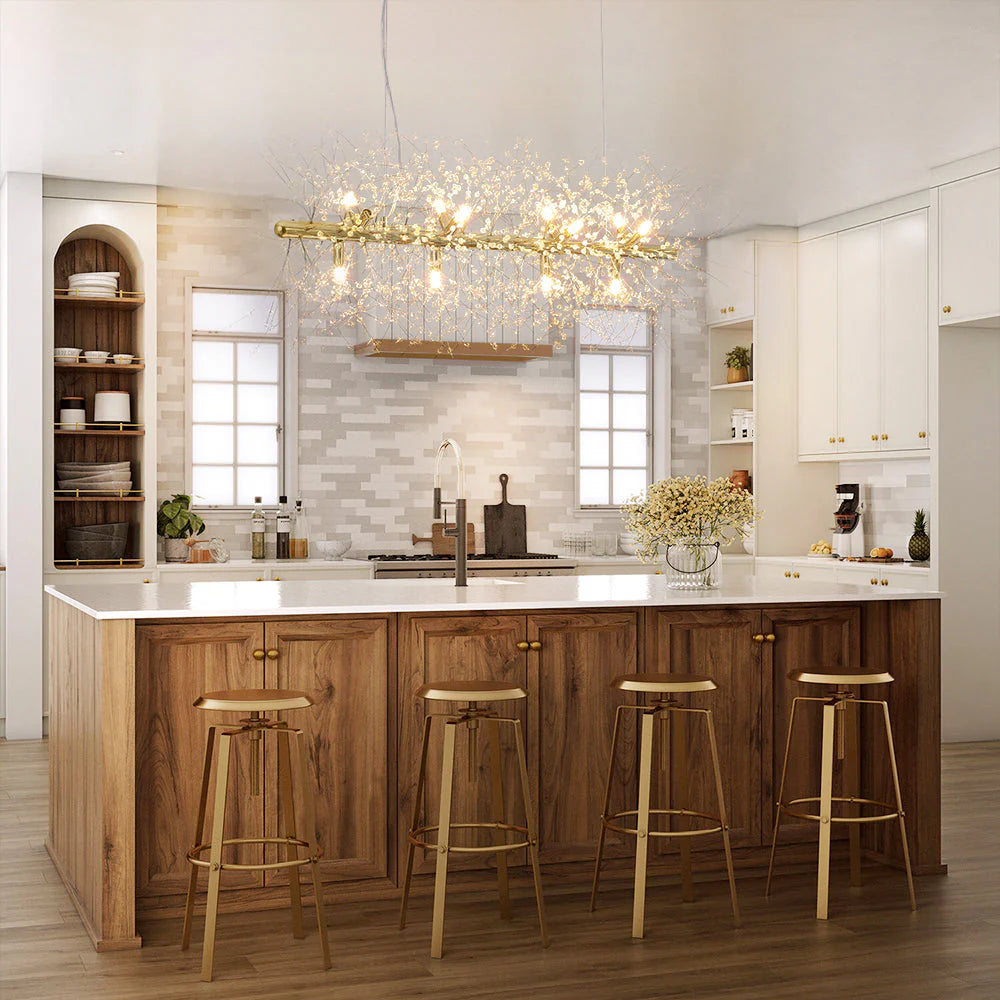 12-Light Dimmable Contemporary Sputnik Chandelier T8367