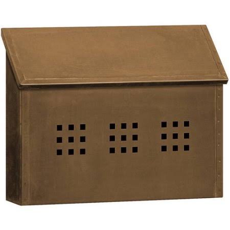 Antique Brass Horizontal Mailbox G71283