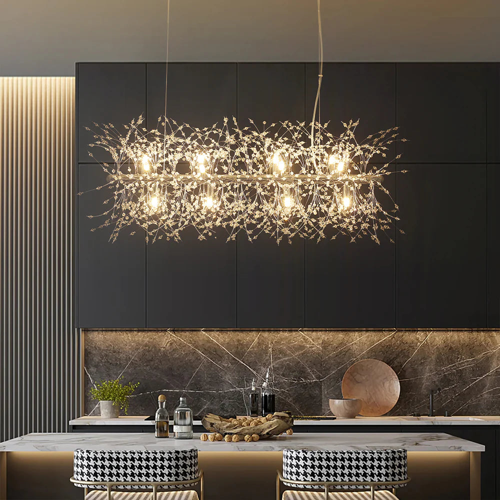 12-Light Dimmable Contemporary Sputnik Chandelier T8367