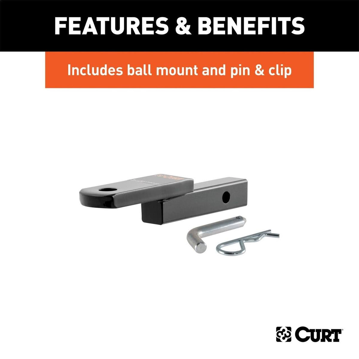 Class 2 Trailer Hitch with Ball Mount F818