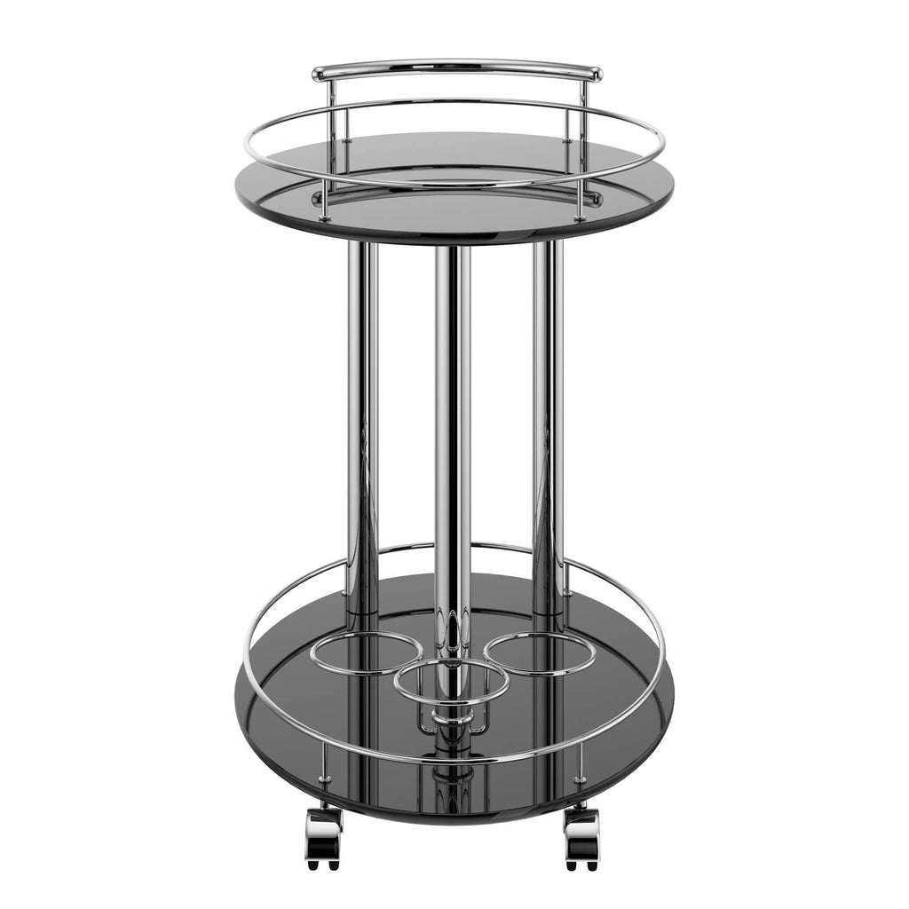 Grey 2-Tier Bar Cart O5454