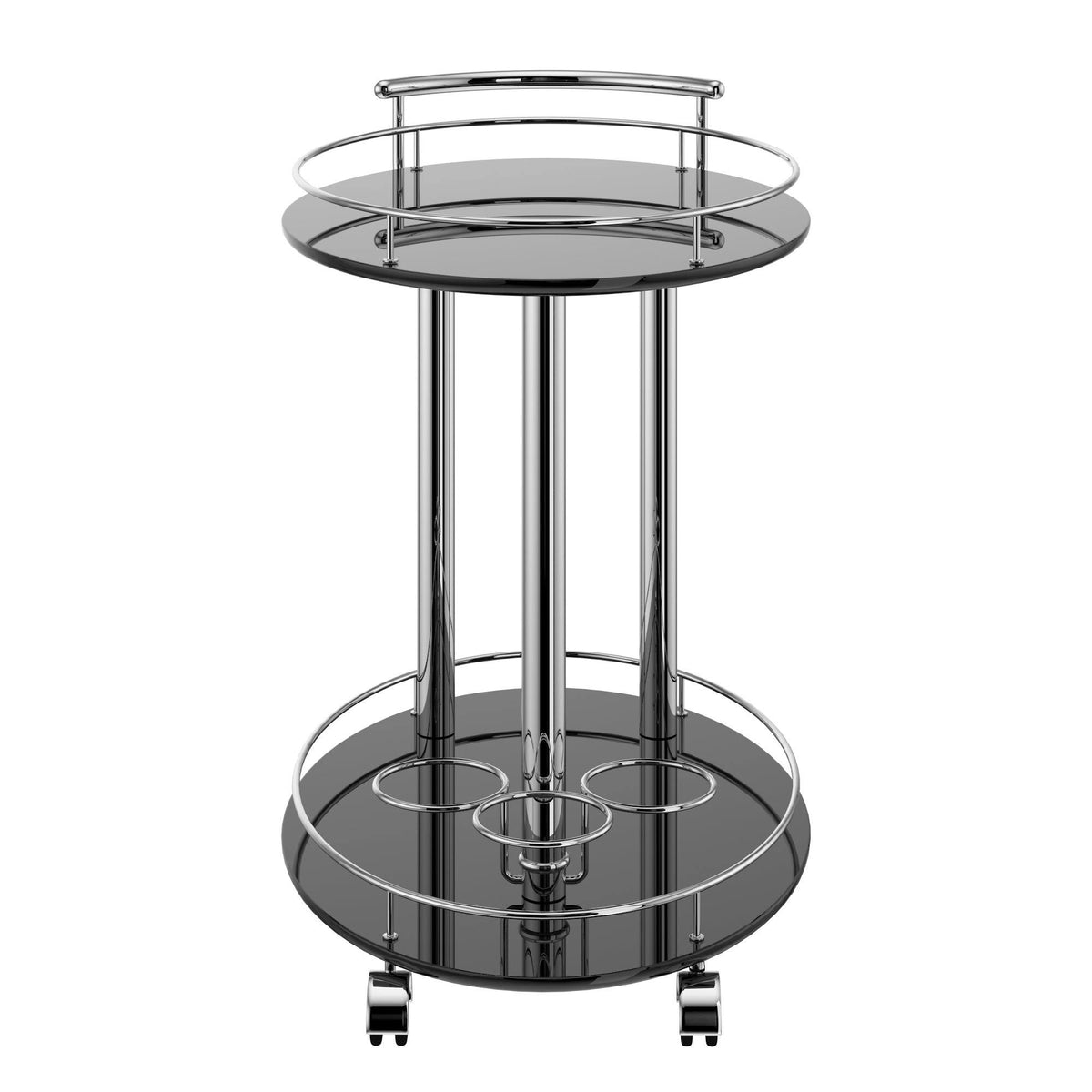 Grey 2-Tier Bar Cart O5454