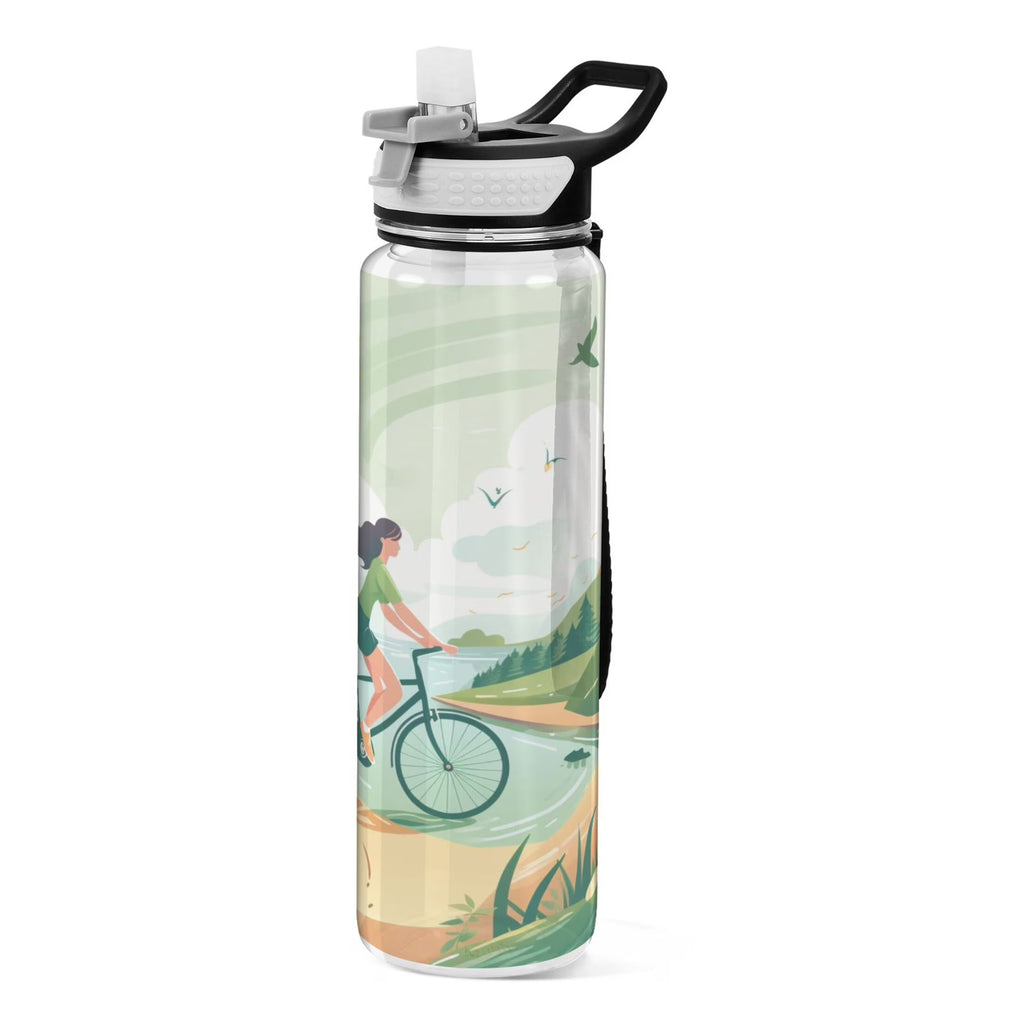 32oz Tritan Sports Water Bottle with Straw W391