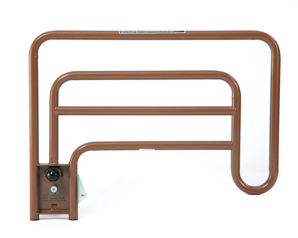 Brown Half-Length Bed Rails, 1 Pair D25336