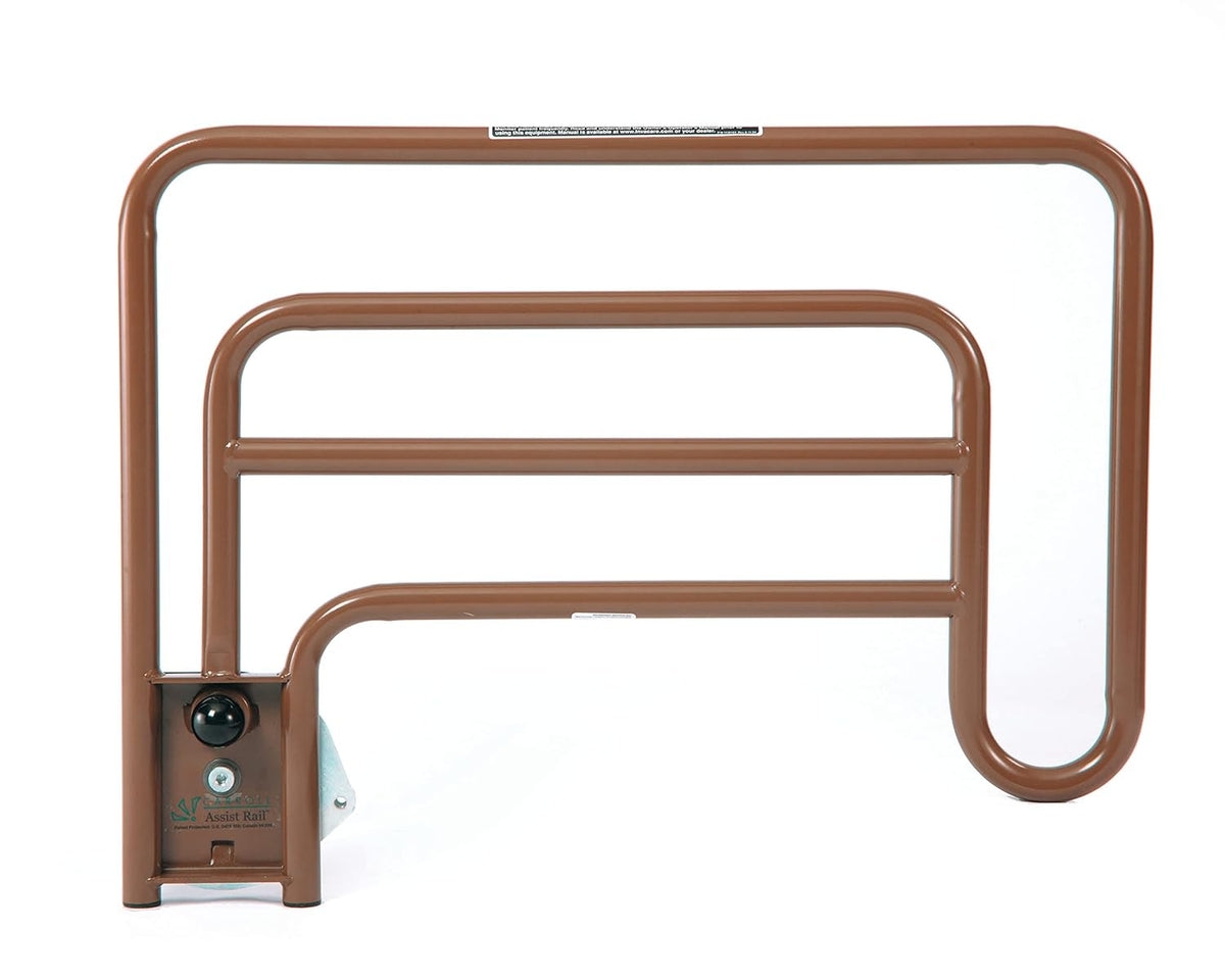 Brown Half-Length Bed Rails, 1 Pair D25336