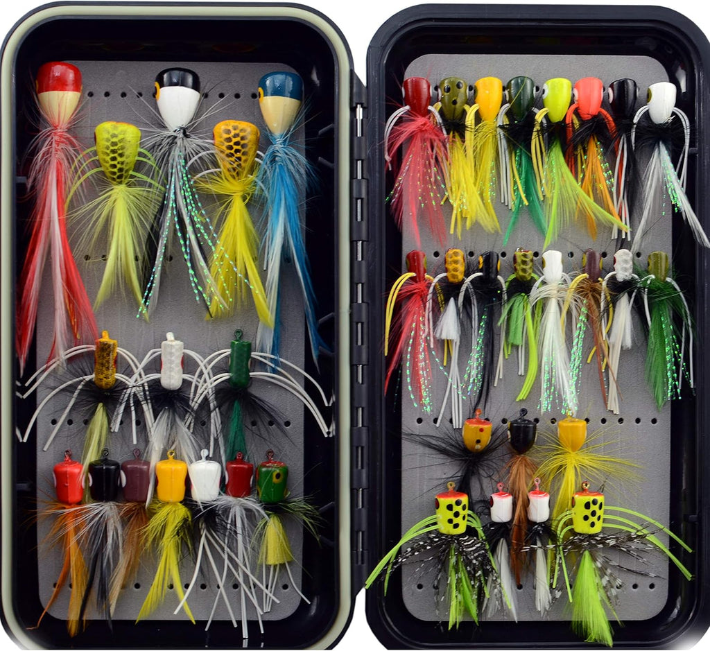 Fly Fishing Flies Kit with Waterproof Fly Box Pack of 2 T27423