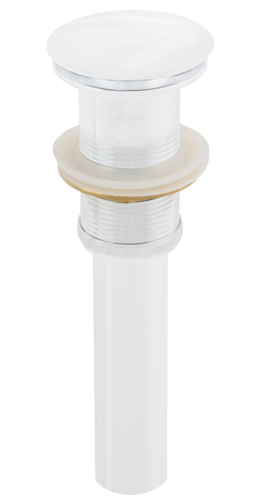 White Brass Bathroom Sink Drain Q5107