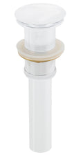 White Brass Bathroom Sink Drain Q5107