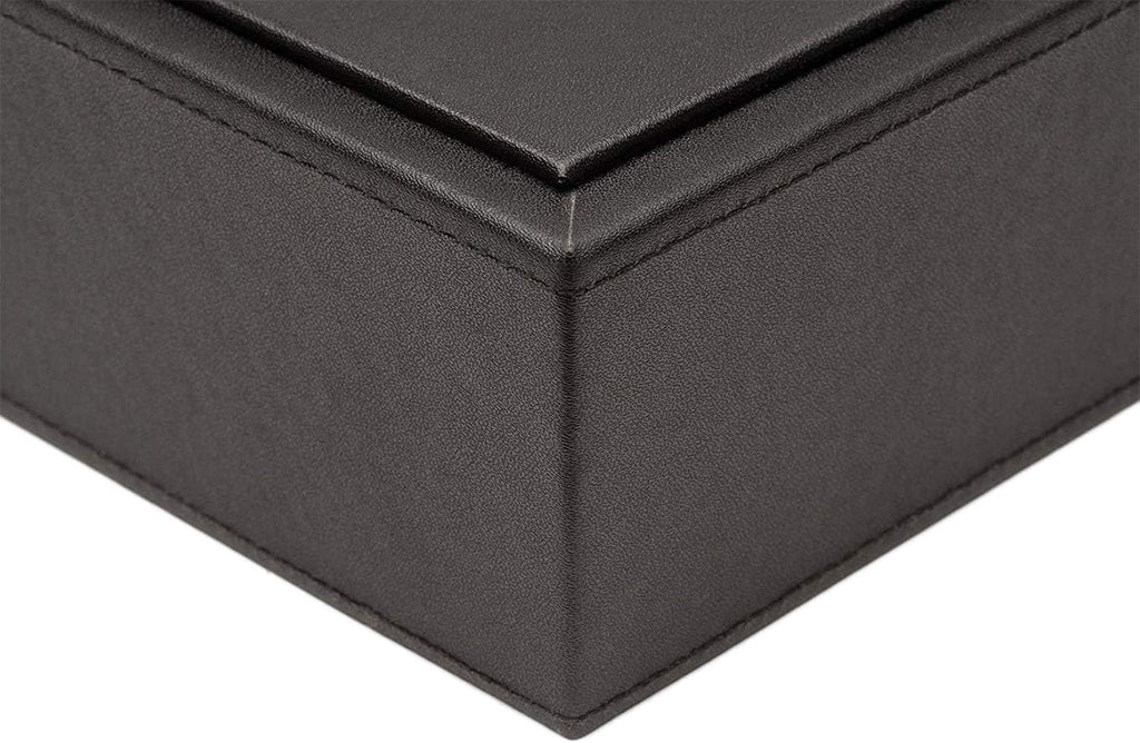 Stackable Leatherette Paper Trays Desk Organizer K132